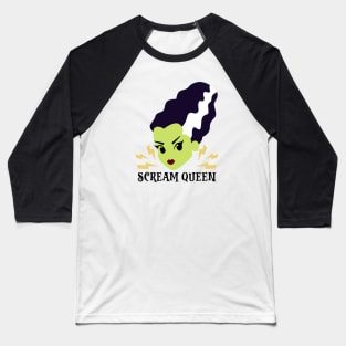 Bride of Frankenstein - Scream Queen Baseball T-Shirt